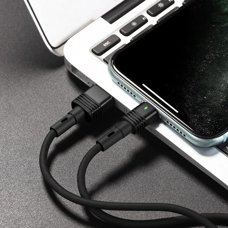 USB Cable Hoco U82 Cool Grace MicroUSB Black 1m - фото 3