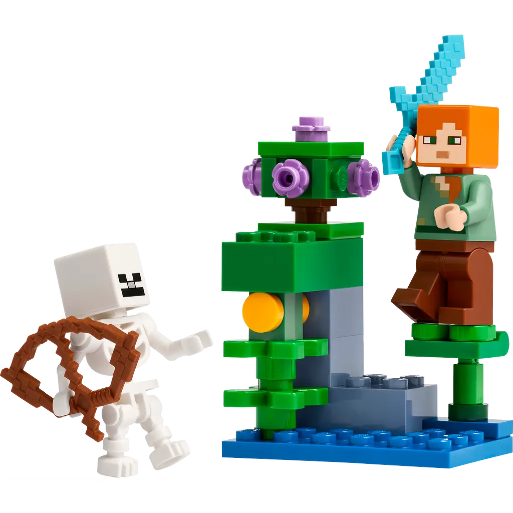 Конструктор LEGO Minecraft Бій в печері з хащами 40 деталей (30705) - фото 4