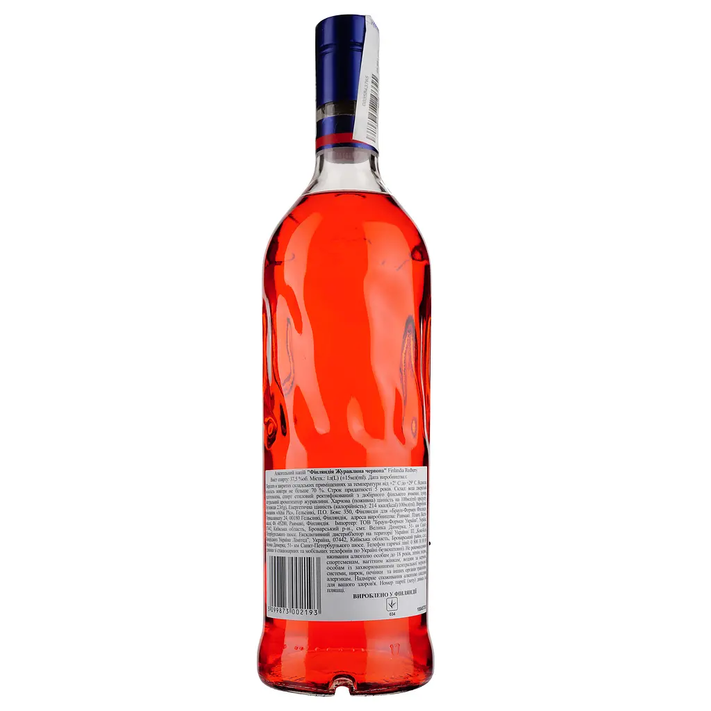 Упаковка горілки Finlandia Redberry 37.5% 12 л (1 л х 12 шт.) - фото 3
