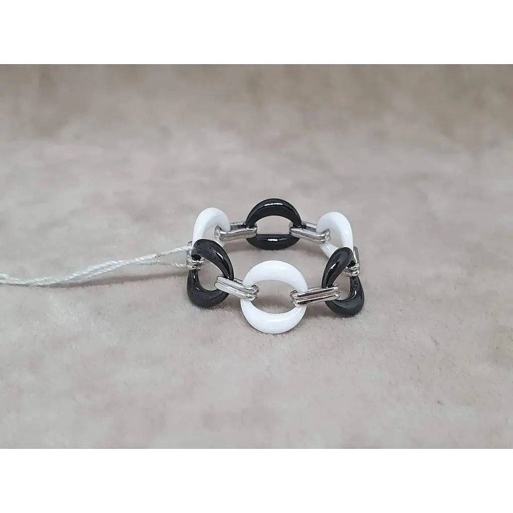 Серебряное кольцо Aurora с керамикой. С1144ЧБ 19 - фото 2