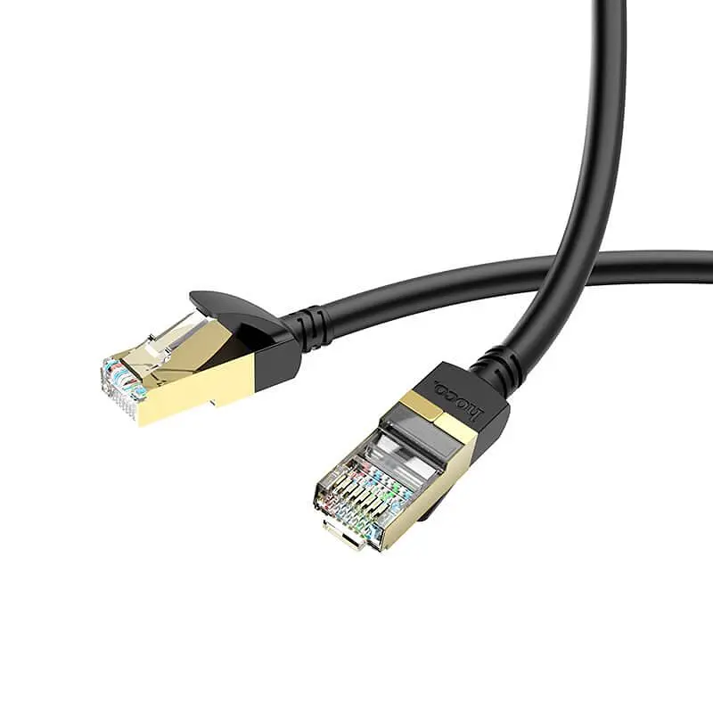 Кабель HOCO US02 LAN RJ45 Level pure copper gigabit ethernet cable патч-корд 5 метрів - фото 4
