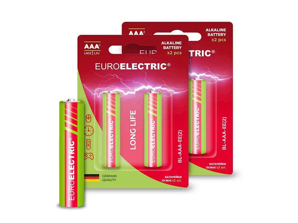 Батарейка лужна EUROELECTRIC LR03/AAA 2шт 1,5V blister - фото 4