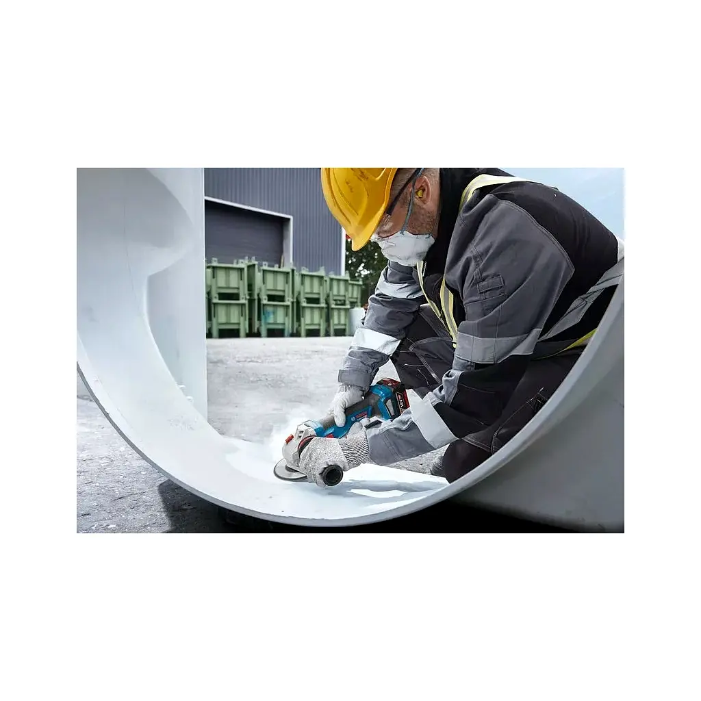 Шліфувальна машина Bosch GWS 18V-11 125мм, 18В, 2x5Ah, 0-9000об/хв, 1.7кг, кейс (0.601.9N4.103) - фото 9