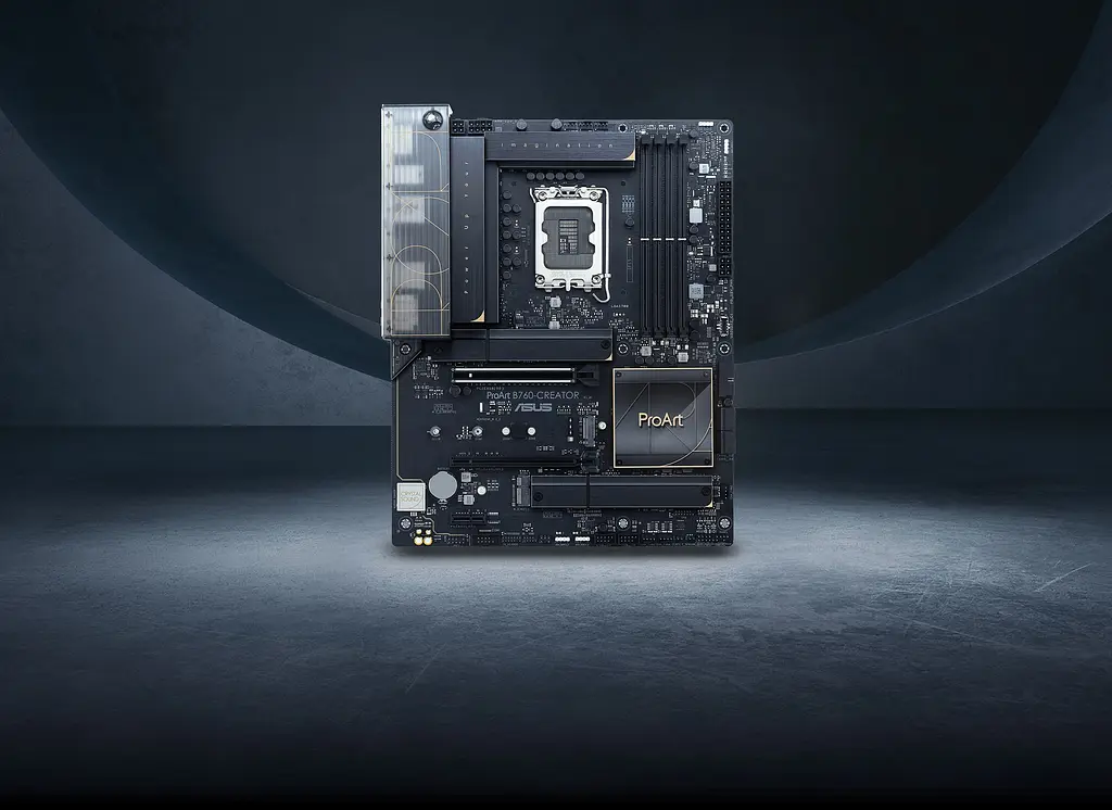 ASUS Материнська плата PROART B760-CREATOR s1700 B760 4xDDR5 M.2 HDMI DP ATX - фото 3
