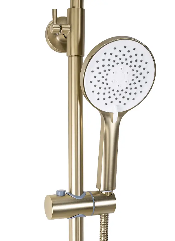 Душова система з виливом Rea Drop brushed gold REA-P7063 - фото 4