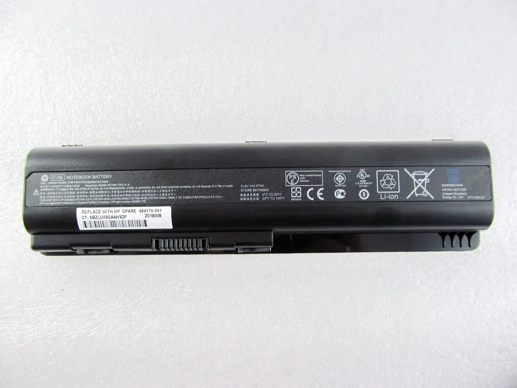 Акумулятор для ноутбука HP Pavilion DV4 HSTNN-UB73, 4400 mAh (47Wh), 6cell, 10.8V, Li-ion, чорний - фото 2