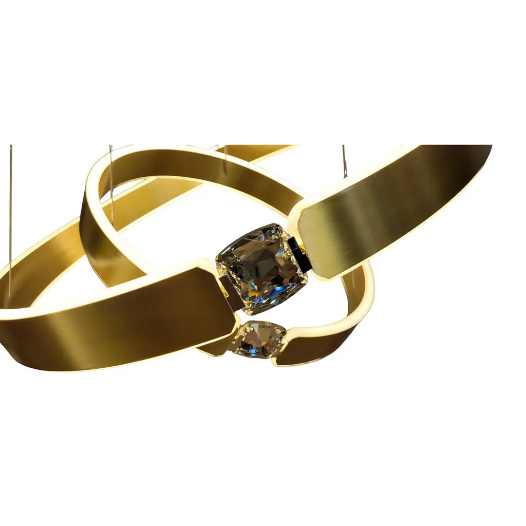 Led люстра кільця Art BX5001/40+60 GD - фото 6
