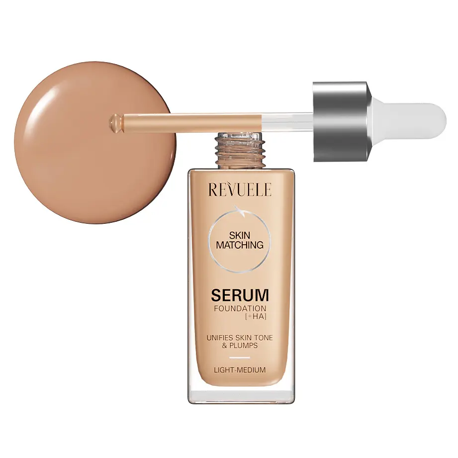 Сироватка-тональний крем Revuele +HA відтінок (Light Medium) 30 мл - фото 2