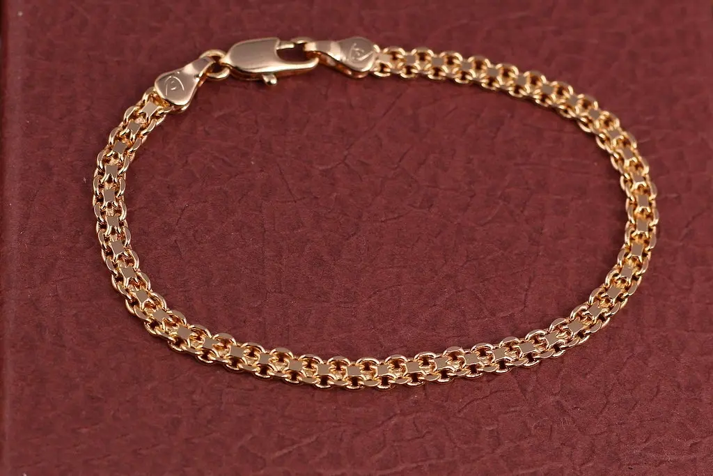 Браслет Xuping Jewelry бісмарк 21 см 4 мм золотистий