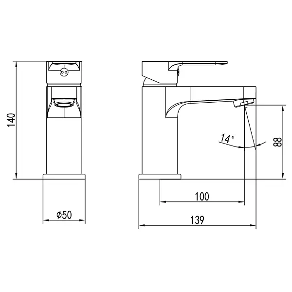 Смеситель для раковины Corso RIVA DE-1A139C - фото 6