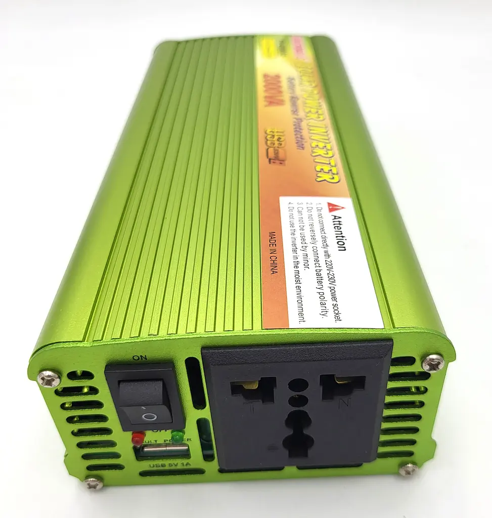 Автоінвертор-перетворювач напруги 12 V-220 V 2000 Вт і USB-виходом 12 V у 220 V 2000 W модифікована синусоїда SUNCHONGLIC Power Inverter - фото 3