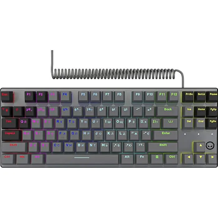 Клавіатура Lorgar Azar 514 TKL RGB EN+UA Black (LRG-GK514TKL-BK-UA) - фото 2