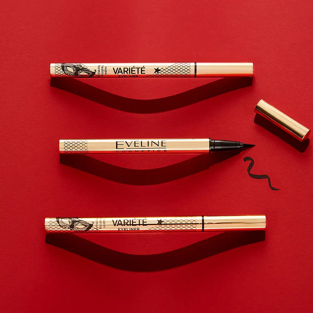 Подводка глаз Eveline Cosmetics Waterproof Variete Eyeliner ультра черная 7 мл (LMKKEYEVARIE) - фото 5