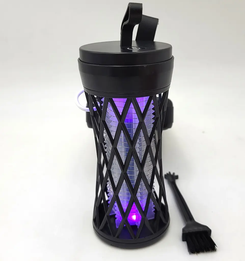 Лампа для комарів акумуляторна 5W від USB 2в1 LED світильник нічник і Електрична пастка знищувач комах 15см UKC Mosquito Killer Lamp LY-859 - фото 4