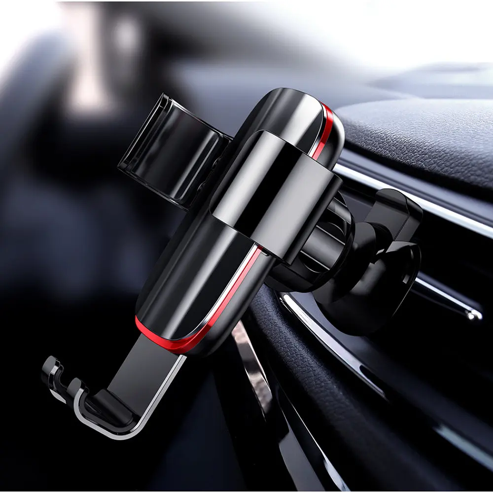 Автодержатель Baseus Metal Age Gravity Car Mount Air Outlet Version gray (21739) - фото 3