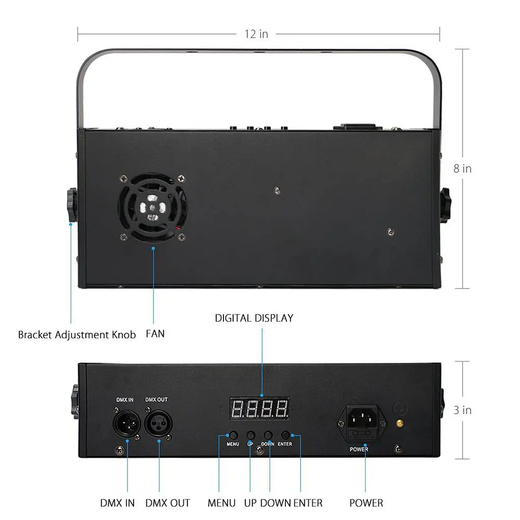 Ультрафіолетовий світлодіодний прожектор Big LEDUV DMX18 3W - фото 4