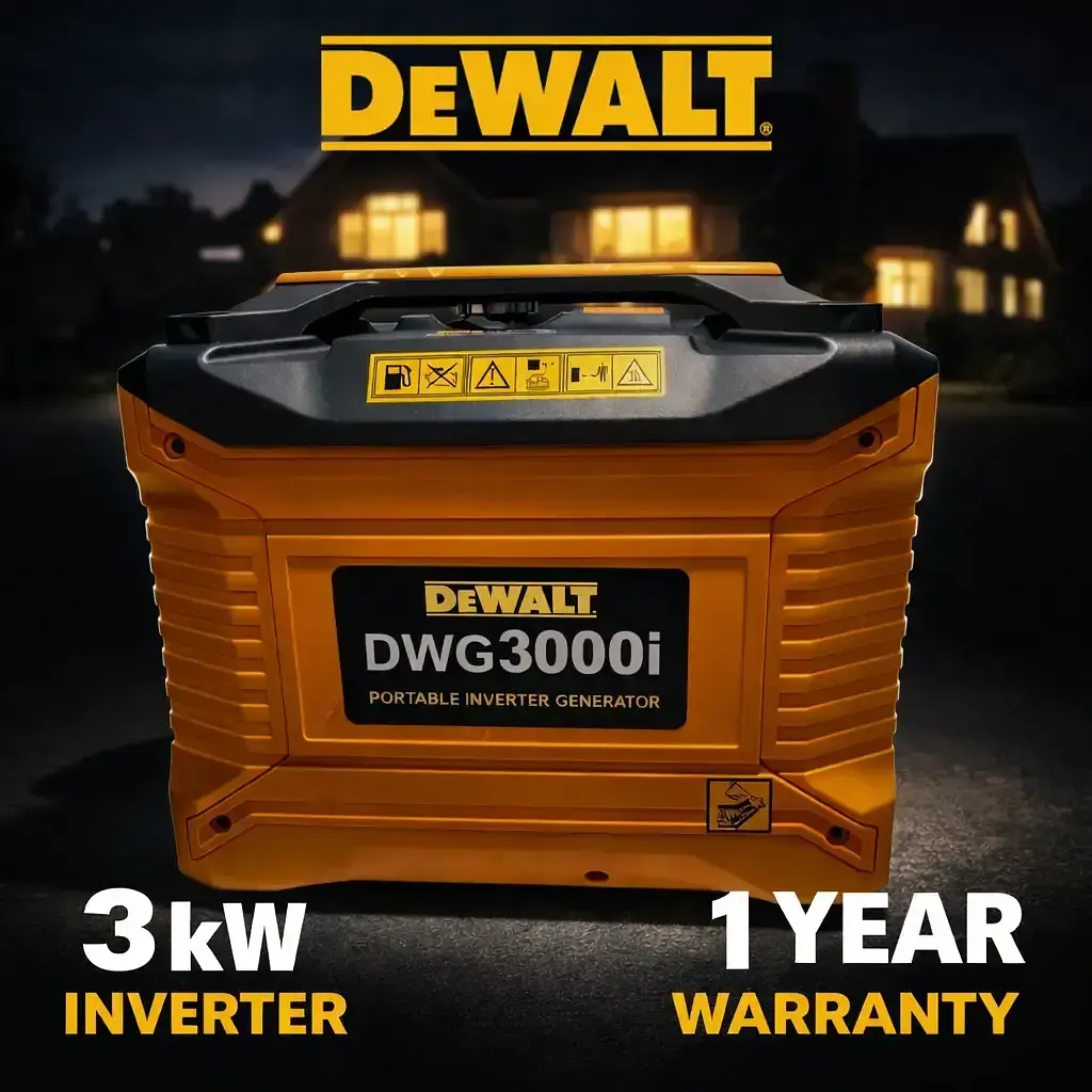Інверторний Генератор бензиновий DeWalt DWG3000i 3.0 кВт мідна обмотка ручний стартер  - фото 2