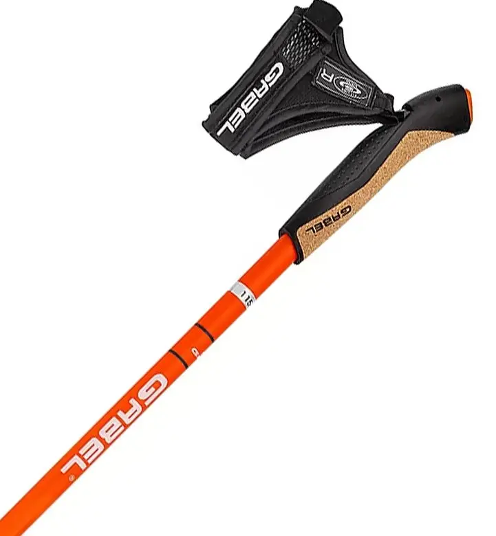 Палиці для скандинавської ходьби Gabel X-1.35 Active Knife Red/Orange 110 (7009361151100) (DAS302696) - фото 2