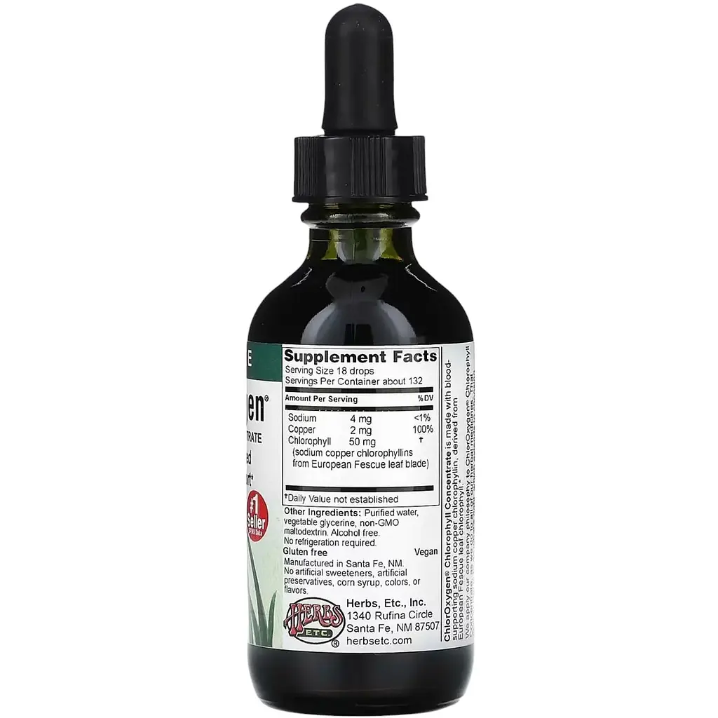 Концентрат хлорофілу Herbs Etc. Chlorophyll Concentrate без спирту 59 мл - фото 2