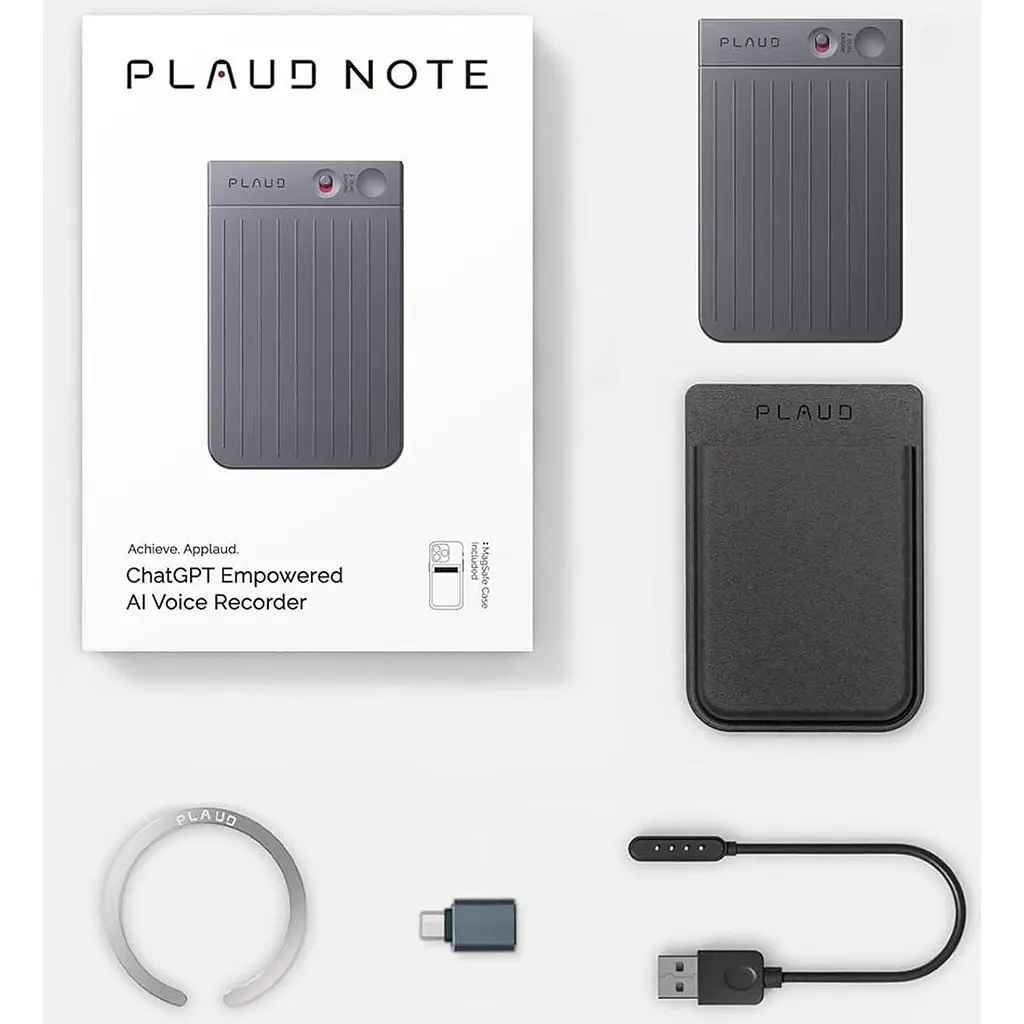 Диктофон Plaud Note ChatGPT Empowered AI Voice Recorder Black [112025] - фото 4