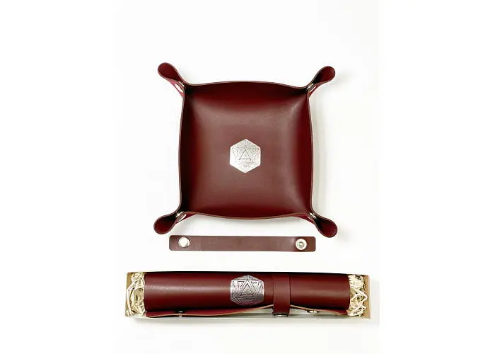 Настільна гра Планета Ігор Лоток для кубиків D20 (бургунді) (Dice tray D20 burgundy) (pi-dt009) - фото 3