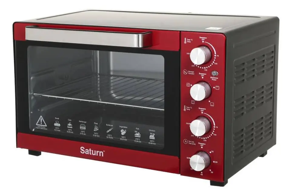 Духовка SATURN ST-EC3305R (червона,50л) - фото 4