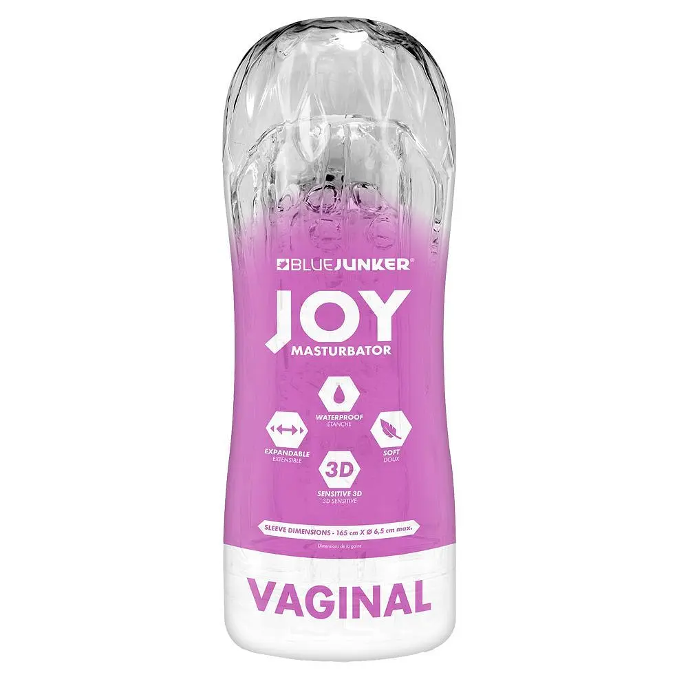Мастурбатор BlueJunker Joy Masturbator Vaginal, 16,5 см (прозорий)