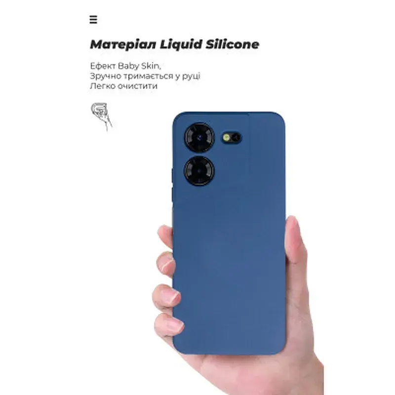 Чохол до мобільного телефона Armorstandart ICON Case Tecno Pova 5 4G Camera cover Dark Blue (ARM76689) - фото 7