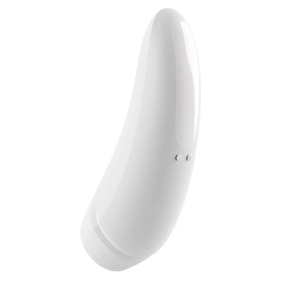 Стимулятор Satisfyer Curvy 1+ Вакуумно-волновой с возможностью управления через приложение, 13.5х4.3 см белый - фото 2