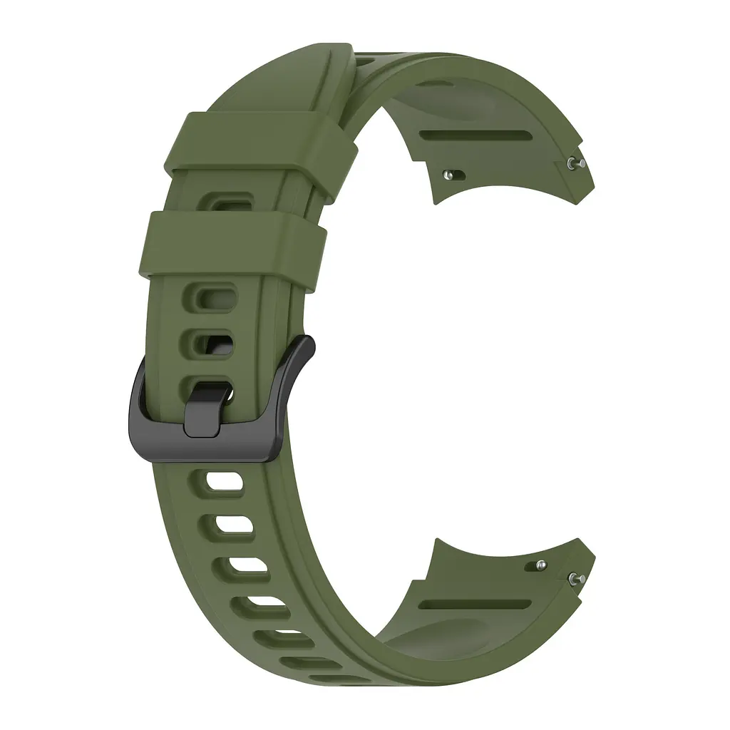 Ремінець для Samsung Galaxy Watch 5 Pro 45mm - зелений ширина кріплення 20мм силікон Watchbands RiccoOne (W25-0WB69551119) - фото 3