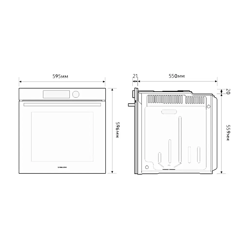Духова шафа Samsung NV7B4125ZAK/WT - фото 8