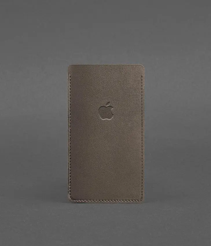 Кожаный чехол для iPhone 11 Темно-бежевый - фото 2