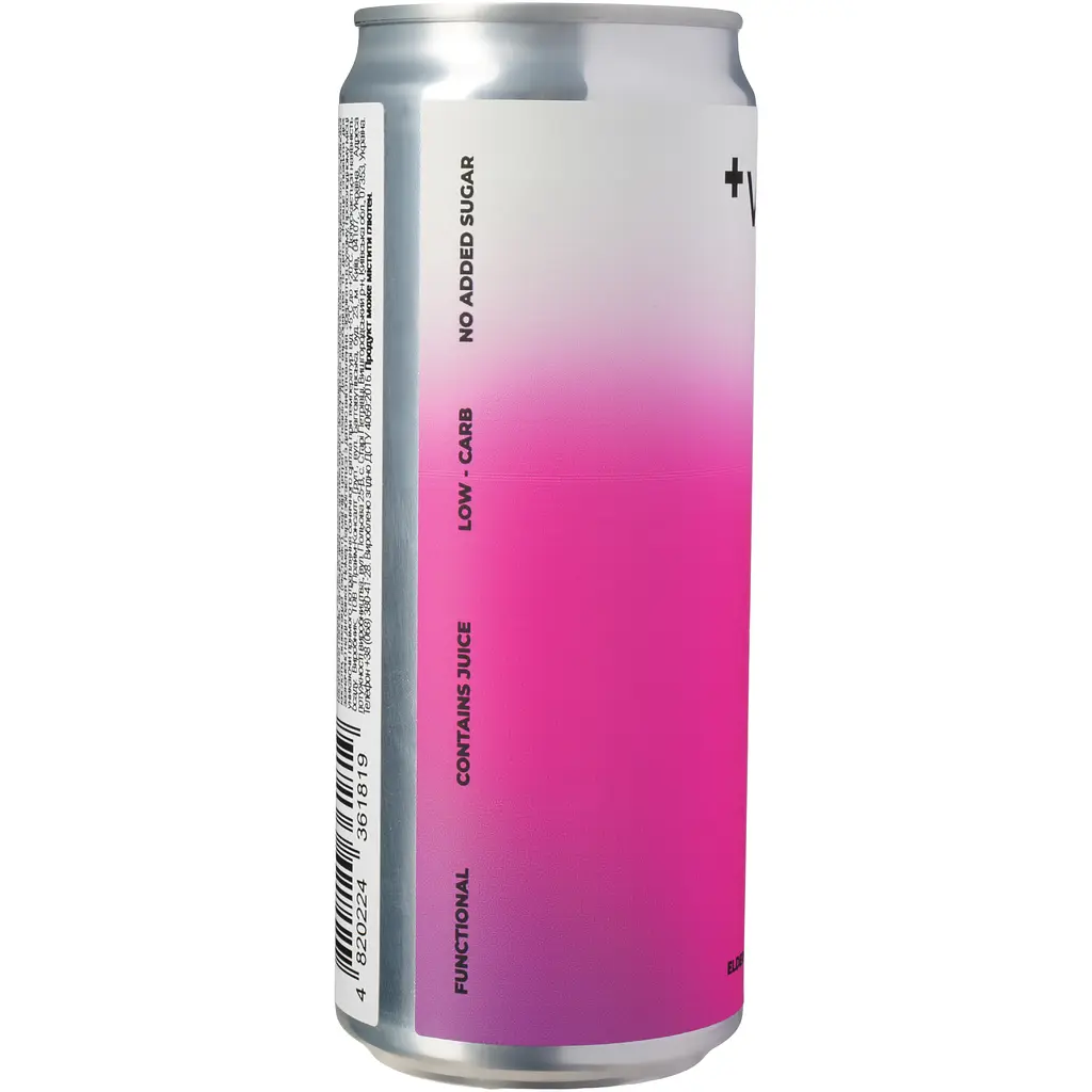 Напій безалкогольний соковмісний Soda Plus Vibe Elder x Pomegranate 0.33 л з/б  - фото 3