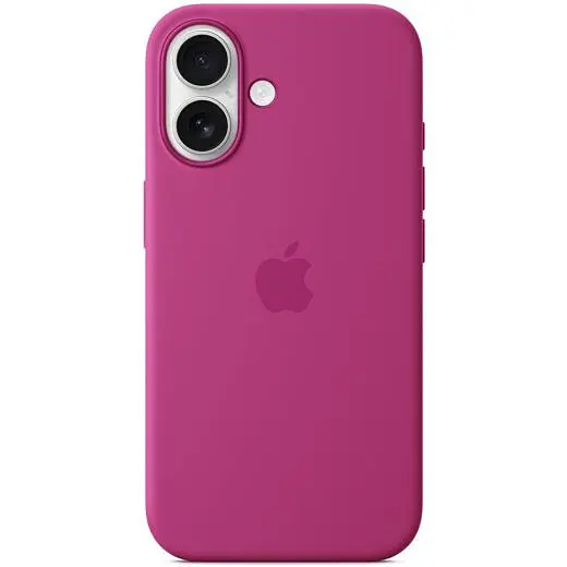 Силіконовий чохол CasePro Silicone Case with MagSafe Fuchsia для iPhone 16 - фото 4