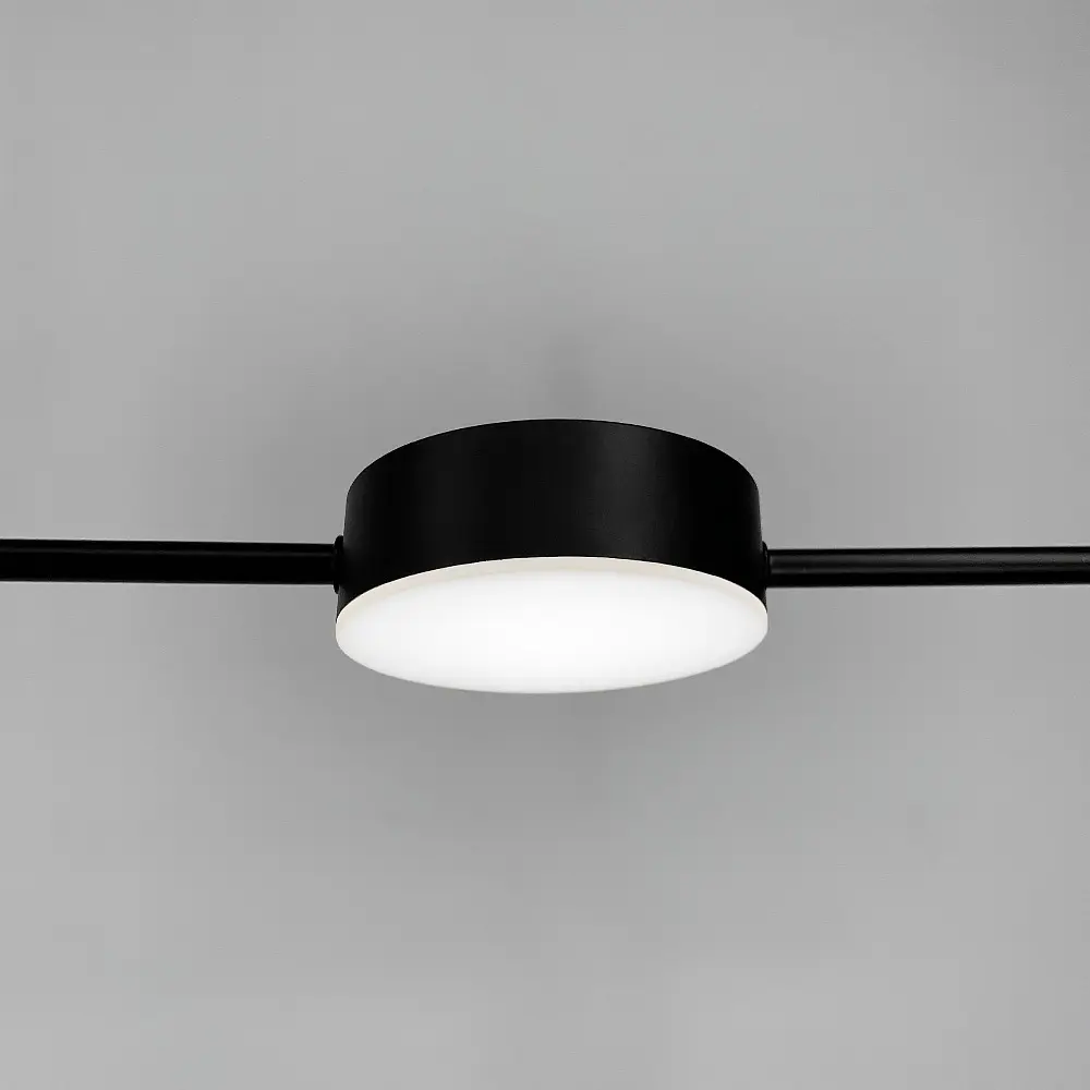 Видовджена чорна люстра LUMINA LUX Line.F MJ 117/5 BK - фото 8