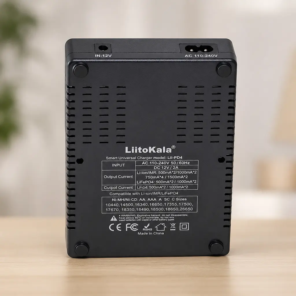 Універсальний зарядний пристрій LiitoKala Lii PD4 АА, ААА,18650, 26650, 21700 Li-Ion c LCD / Зарядний пристрій з дисплеєм - фото 5
