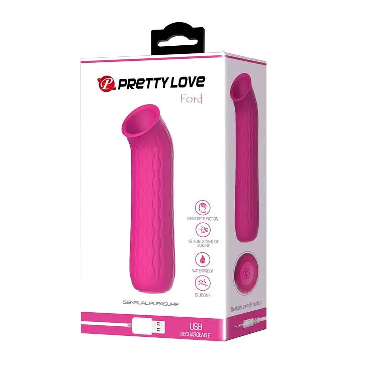 Вакуумный стимулятор клитора Pretty Love Ford (розовый) - фото 15