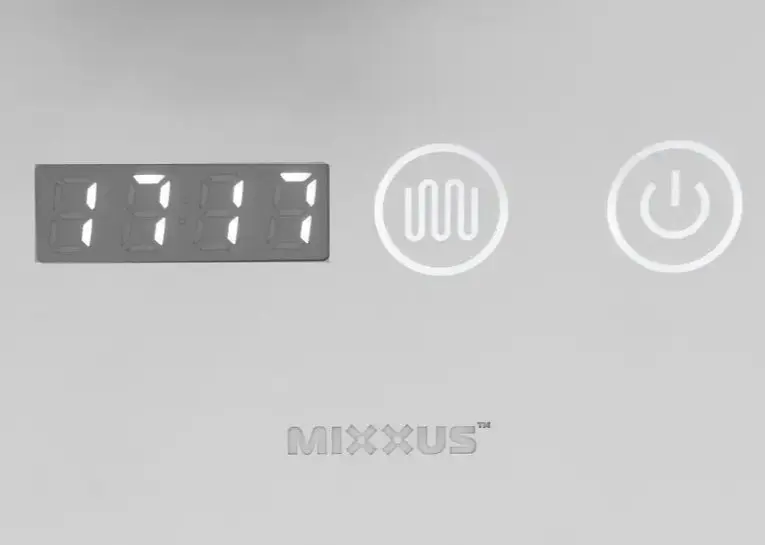Дзеркало Mixxus PLAIN MC02-80 з LED Touch, Anti-fog, димером, регулюванням яскравості, годинником (MI6931) - фото 9