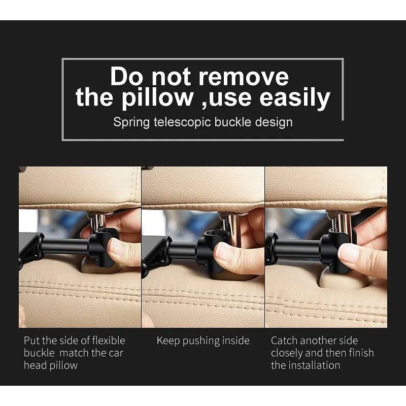 Автотримач Baseus BackSeat Car Mount Holder Black (SUHZ-01) [24305] - фото 9