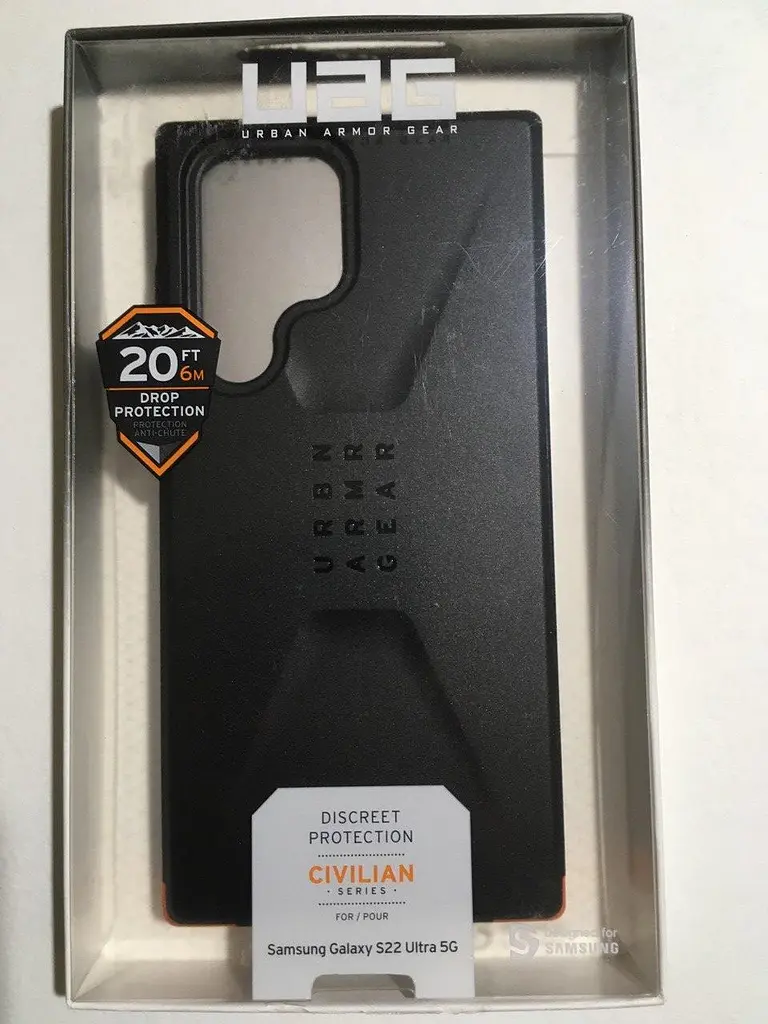 Оригінальний протиударний чохол UAG Civilian Samsung Galaxy S22 Ultra Black 21344D124040 - фото 3