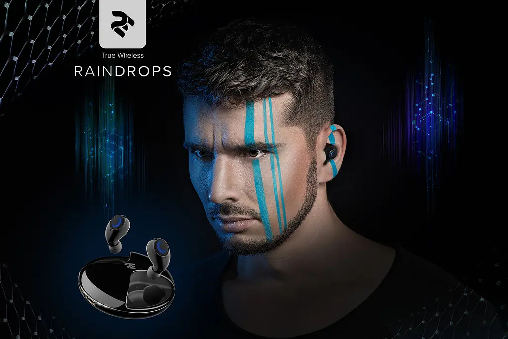 Наушники 2E RainDrops True Wireless Waterproof Mic Black (2E-EBTWRDBK) - фото 6