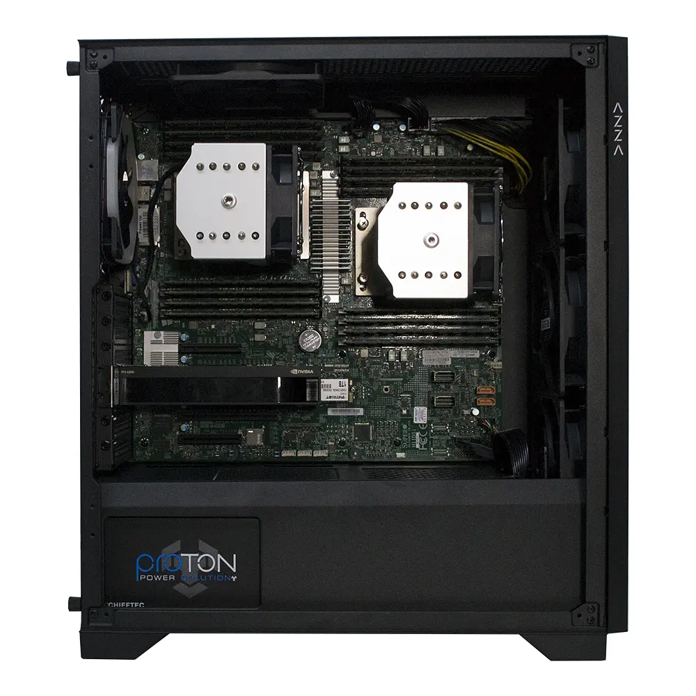 Двопроцесорна робоча станція Power Up #437 AMD EPYC 7713 x2/512 GB/SSD 2TB/NVIDIA Quadro RTX A2000 6GB - фото 2