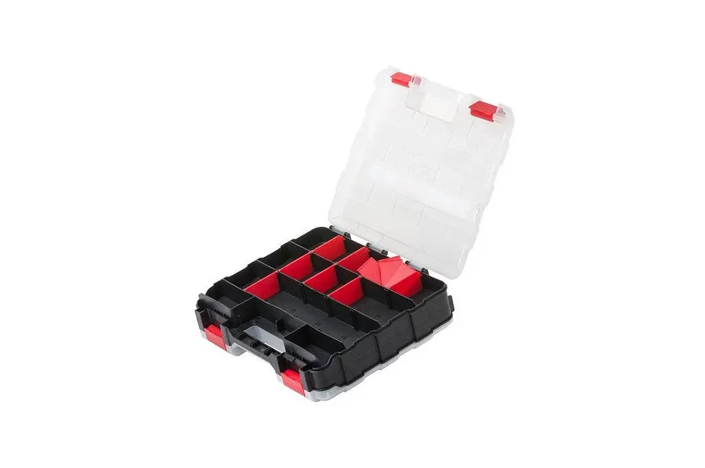 Органайзер для зберігання дрібних деталей з ручкою Intertool BX-4022 12.5" 2-в-1 320 x 270 x 80 мм - фото 4