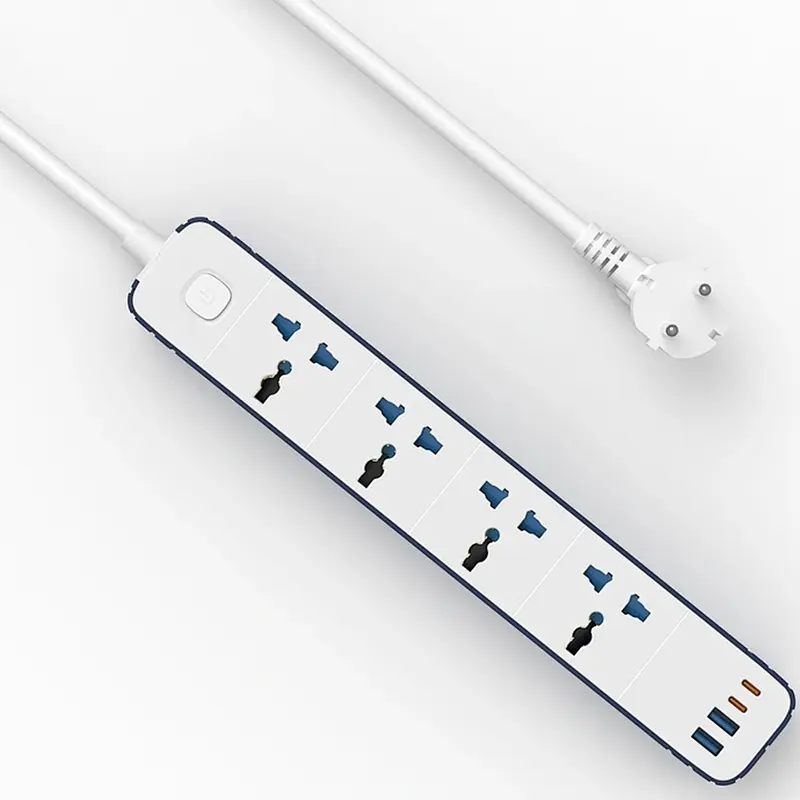 Подовжувач S007 Power Strip PD20W (2USB-A/2C/4xSocket) (2 m) White Wiwu teh0029522 - фото 3