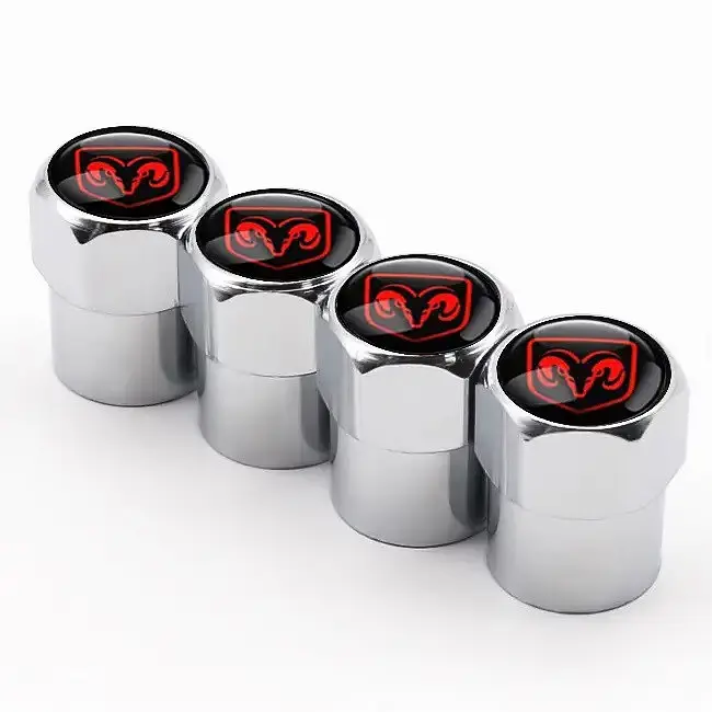 Ковпак вентиля колеса Dodge 4 шт Тюнінг Сірі - фото 3