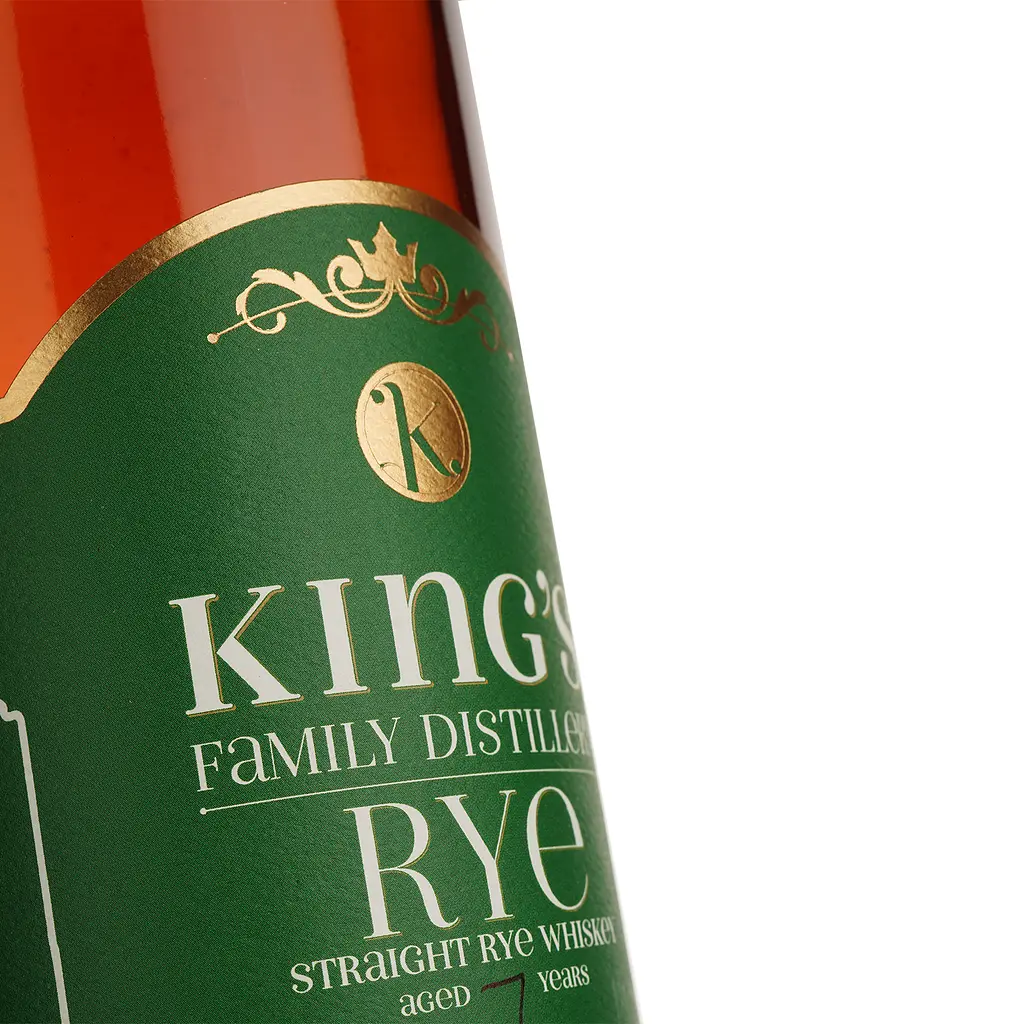 Віскі King's Rye Tennessee Bourbon Whiskey 45% 0.75 л - фото 3
