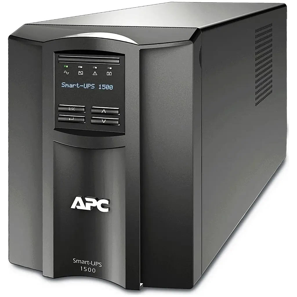 Джерело безперебійного живлення APC Smart-UPS 1500VA LCD, Lin.int., AVR, 8 х IEC, SmartSlot, USB, RJ-45, метал (SMT 1500I) - фото 5