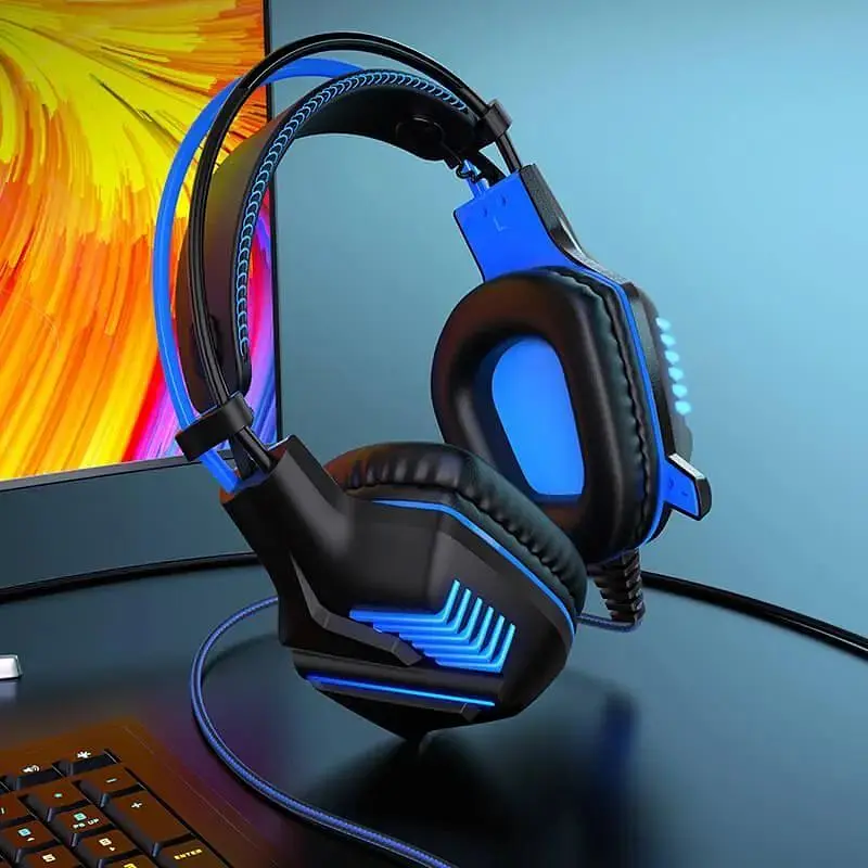 Наушники Borofone Gaming LED Racing  headphones Hi-Res BO101 черно-красные - фото 3