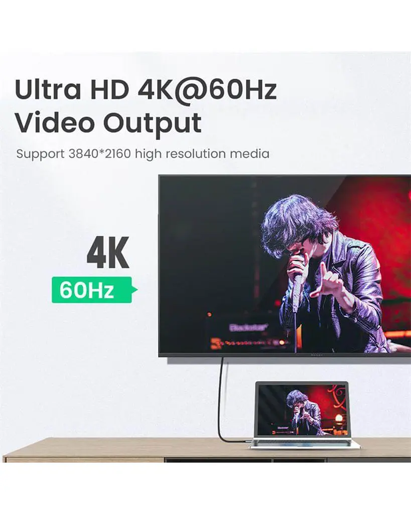Удлинитель No BrandType-C Straight 100W 5A USB 3.2 Gen 2 Thunderbolt 4k 60hz 2 м Черный (5A2M100W4K60HZUSB) - фото 7