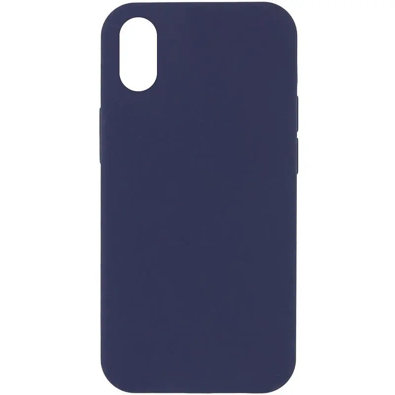 Чохол Silk Full Protective (AA) NO LOGO для Apple iPhone XR (6.1") Темно-синій / Midnight blue